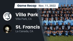 Recap: Villa Park  vs. St. Francis  2022