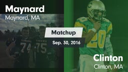 Matchup: Maynard  vs. Clinton  2016