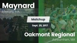 Matchup: Maynard  vs. Oakmont Regional  2017