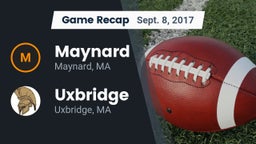 Recap: Maynard  vs. Uxbridge  2017