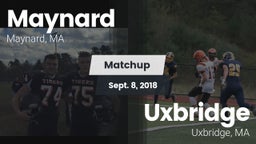 Matchup: Maynard  vs. Uxbridge  2018