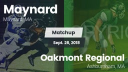 Matchup: Maynard  vs. Oakmont Regional  2018