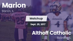 Matchup: Marion vs. Althoff Catholic  2017