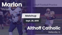 Matchup: Marion vs. Althoff Catholic  2018