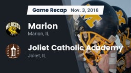 Recap: Marion  vs. Joliet Catholic Academy  2018