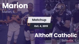 Matchup: Marion vs. Althoff Catholic  2019