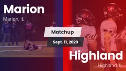 Matchup: Marion vs. Highland  2020