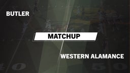 Matchup: Butler  vs. Western Alamance  2016