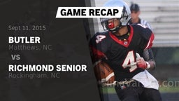 Recap: Butler  vs. Richmond Senior  2015