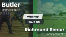 Matchup: Butler  vs. Richmond Senior  2017