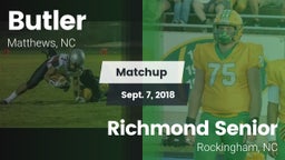 Matchup: Butler  vs. Richmond Senior  2018