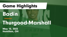 Badin  vs Thurgood-Marshall Game Highlights - May 10, 2023