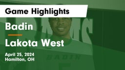 Badin  vs Lakota West  Game Highlights - April 25, 2024