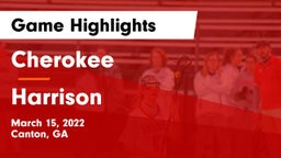 Cherokee  vs Harrison  Game Highlights - March 15, 2022