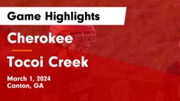 Cherokee  vs Tocoi Creek  Game Highlights - March 1, 2024