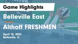 Belleville East  vs Althoff FRESHMEN Game Highlights - April 10, 2023