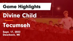 Divine Child  vs Tecumseh  Game Highlights - Sept. 17, 2022