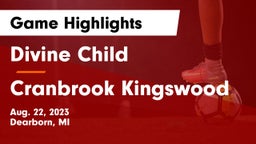 Divine Child  vs Cranbrook Kingswood  Game Highlights - Aug. 22, 2023