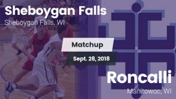 Matchup: Sheboygan Falls vs. Roncalli  2018