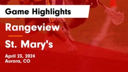 Rangeview  vs St. Mary's  Game Highlights - April 23, 2024