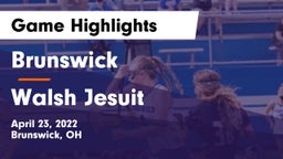 Brunswick  vs Walsh Jesuit  Game Highlights - April 23, 2022