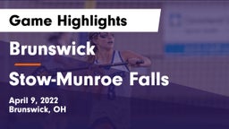 Brunswick  vs Stow-Munroe Falls  Game Highlights - April 9, 2022