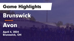 Brunswick  vs Avon  Game Highlights - April 4, 2024