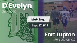 Matchup: D'Evelyn  vs. Fort Lupton  2019