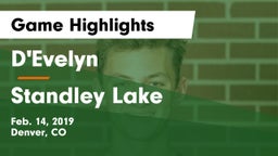 D'Evelyn  vs Standley Lake  Game Highlights - Feb. 14, 2019