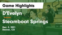 D'Evelyn  vs Steamboat Springs  Game Highlights - Dec. 3, 2021