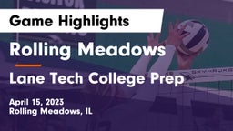 Rolling Meadows  vs Lane Tech College Prep Game Highlights - April 15, 2023