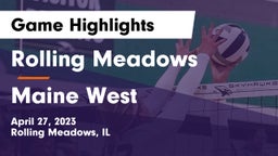 Rolling Meadows  vs Maine West  Game Highlights - April 27, 2023