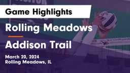 Rolling Meadows  vs Addison Trail  Game Highlights - March 20, 2024