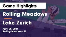 Rolling Meadows  vs Lake Zurich  Game Highlights - April 29, 2024