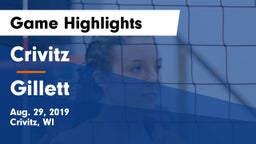 Crivitz vs Gillett Game Highlights - Aug. 29, 2019