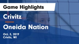 Crivitz vs Oneida Nation  Game Highlights - Oct. 3, 2019