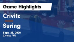 Crivitz vs Suring  Game Highlights - Sept. 28, 2020