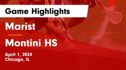 Marist  vs Montini HS Game Highlights - April 1, 2024