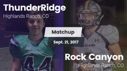 Matchup: ThunderRidge High vs. Rock Canyon  2017