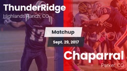 Matchup: ThunderRidge High vs. Chaparral  2017
