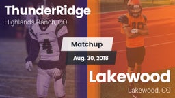Matchup: ThunderRidge High vs. Lakewood  2018