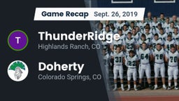 Recap: ThunderRidge  vs. Doherty  2019