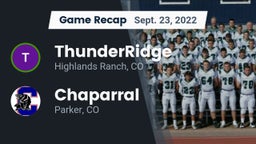 Recap: ThunderRidge  vs. Chaparral  2022