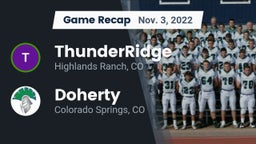 Recap: ThunderRidge  vs. Doherty  2022