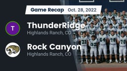 Recap: ThunderRidge  vs. Rock Canyon  2022