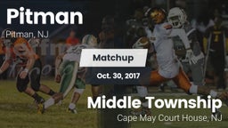 Matchup: Pitman  vs. Middle Township  2017