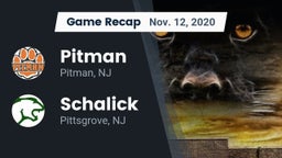 Recap: Pitman  vs. Schalick  2020