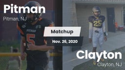 Matchup: Pitman  vs. Clayton  2020
