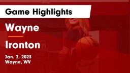 Wayne  vs Ironton  Game Highlights - Jan. 2, 2023