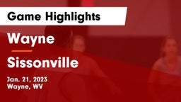 Wayne  vs Sissonville  Game Highlights - Jan. 21, 2023